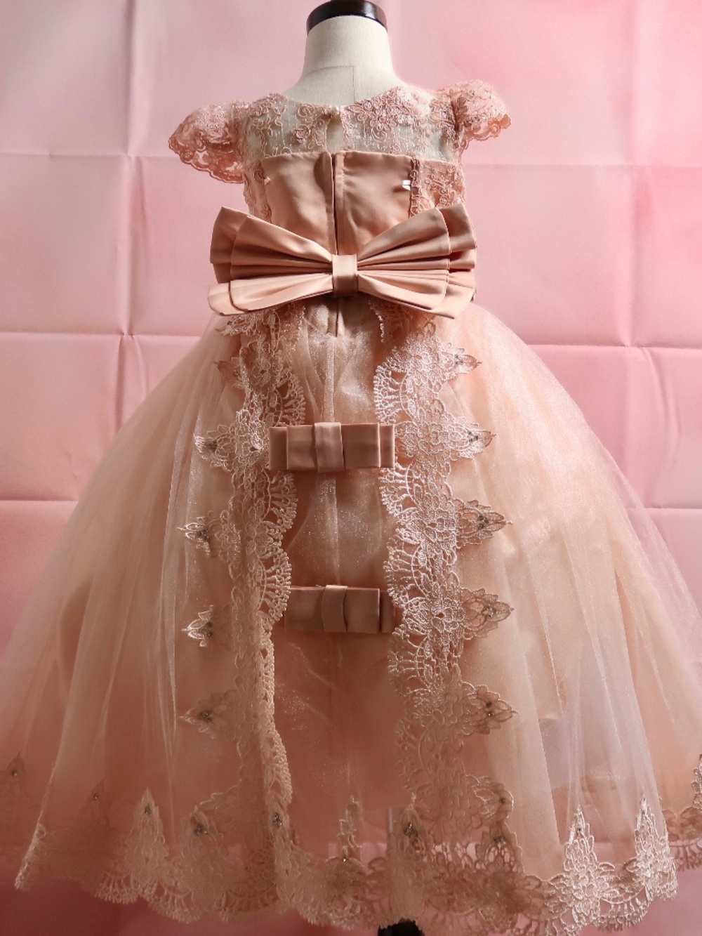 Bow long dress